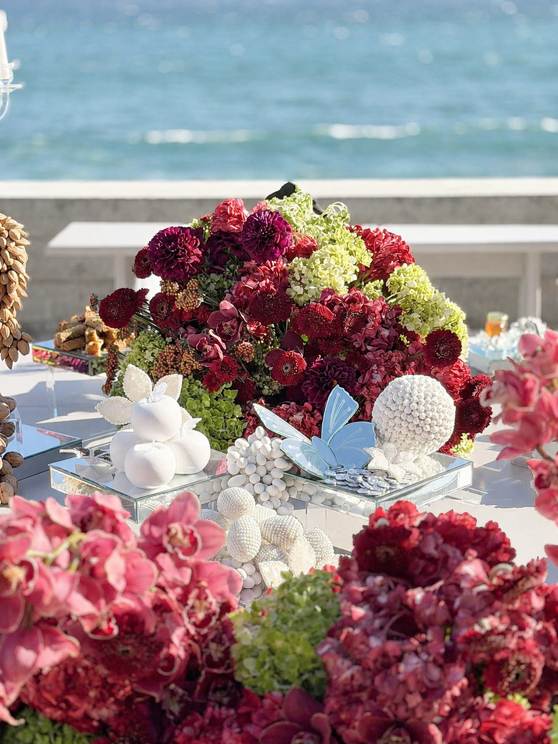 Persian wedding celebration with beautiful Sofreh